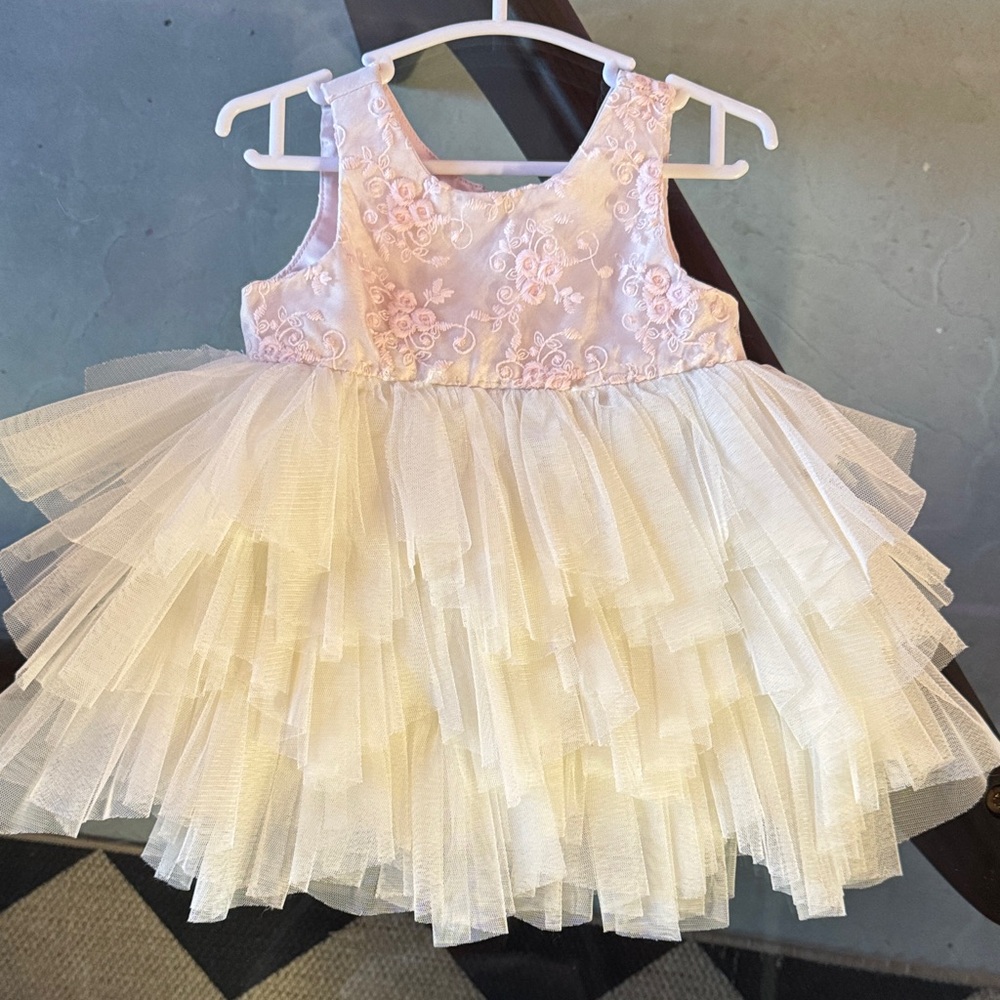 American Princess Pink and Cream Formal Dress